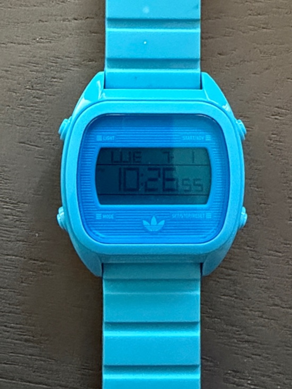Adidas Blue Digital Silicone Sport Watch - Like New!